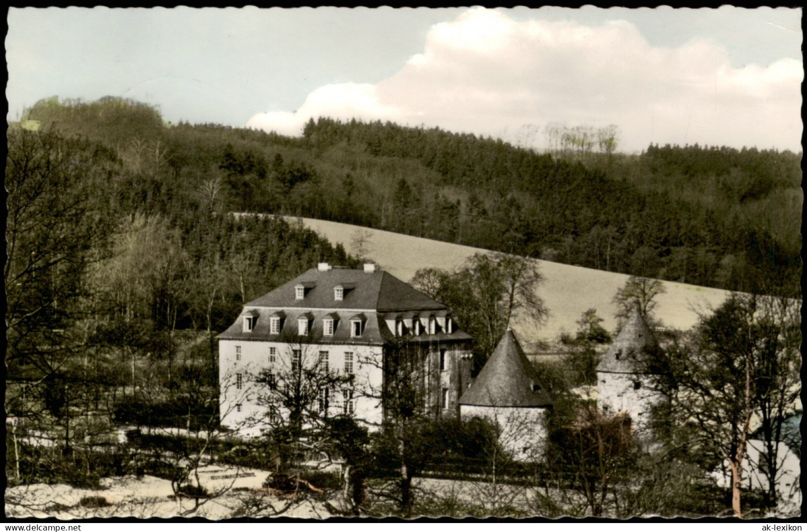 Ansichtskarte Neviges-Velbert Partie Am Schloß Hardenberg 1961 - Velbert