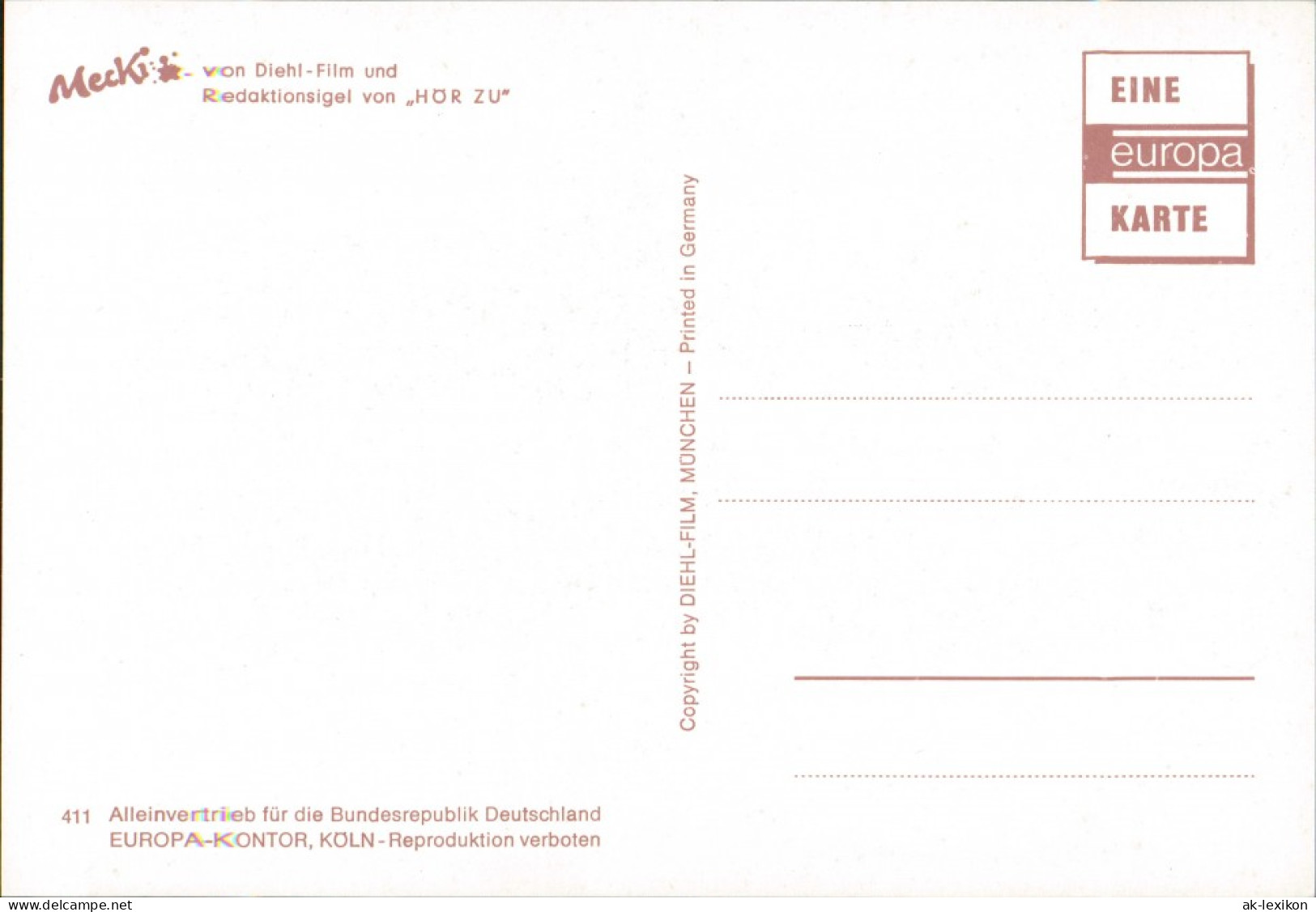 Ansichtskarte  Mecki (Diehl-Film): Ein Prosit Dem Geburtstagskind 1970 - Mecki