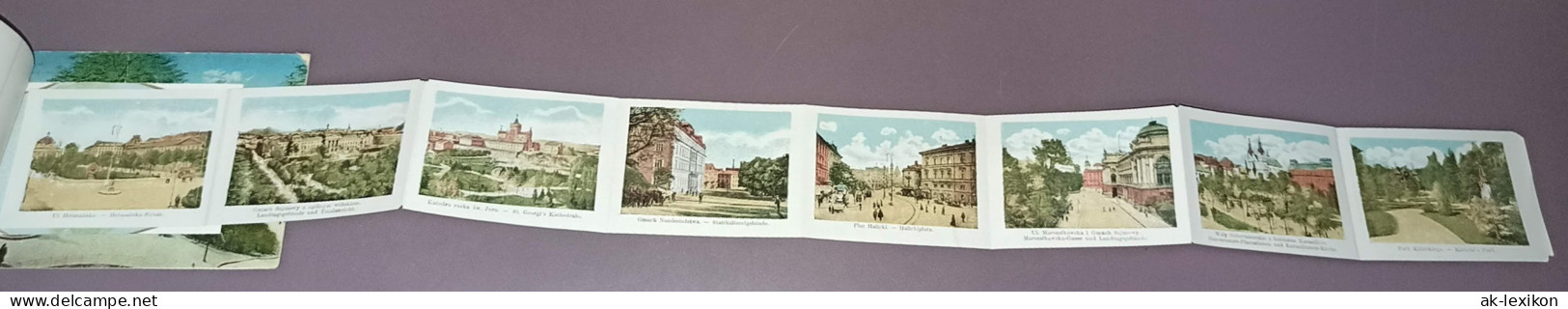 Postcard Lemberg Lwiw (Львів/Lwów) Stadtpark 1915 Leporello - Ukraine