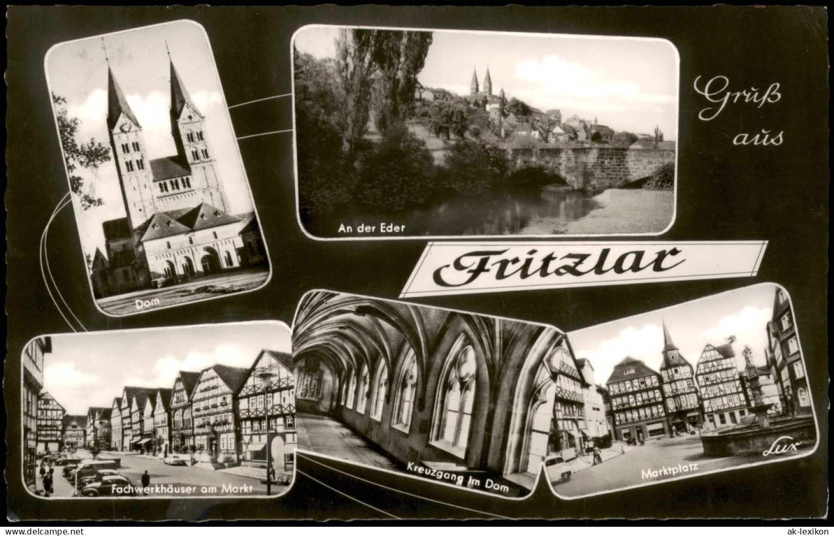 Ansichtskarte Fritzlar An Der Eder, Markt, Kreuzgang Dom 1962 - Fritzlar