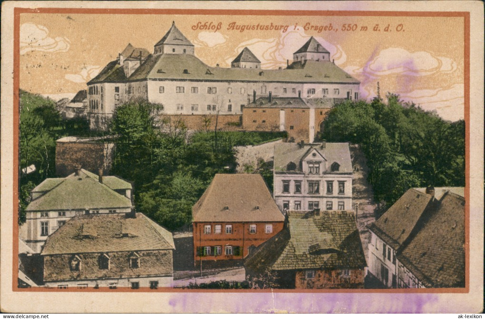 Ansichtskarte Augustusburg Erzgebirge Schloss Augustusburg 1922 - Augustusburg