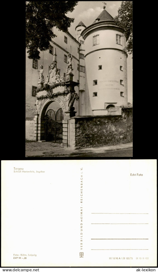 Ansichtskarte Torgau Schloss Hartenfels - Jagdtor 1974/1973 - Torgau