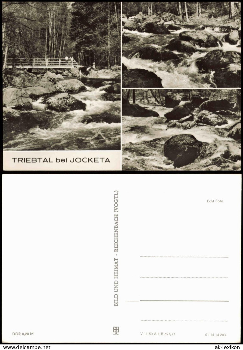 Ansichtskarte Jocketa-Pöhl DDR Mehrbildkarte TRIEBTAL Bei JOCKETA 1977 - Poehl