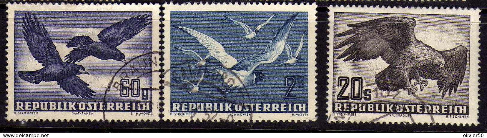 Autriche - (1950-53) -  P A -  Faune - Oiseaux - Obliteres - Gebraucht