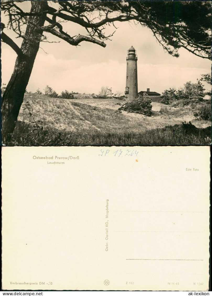 Ansichtskarte Prerow Partie Am Leuchtturm, Strand, DDR-Ansicht 1962 - Seebad Prerow