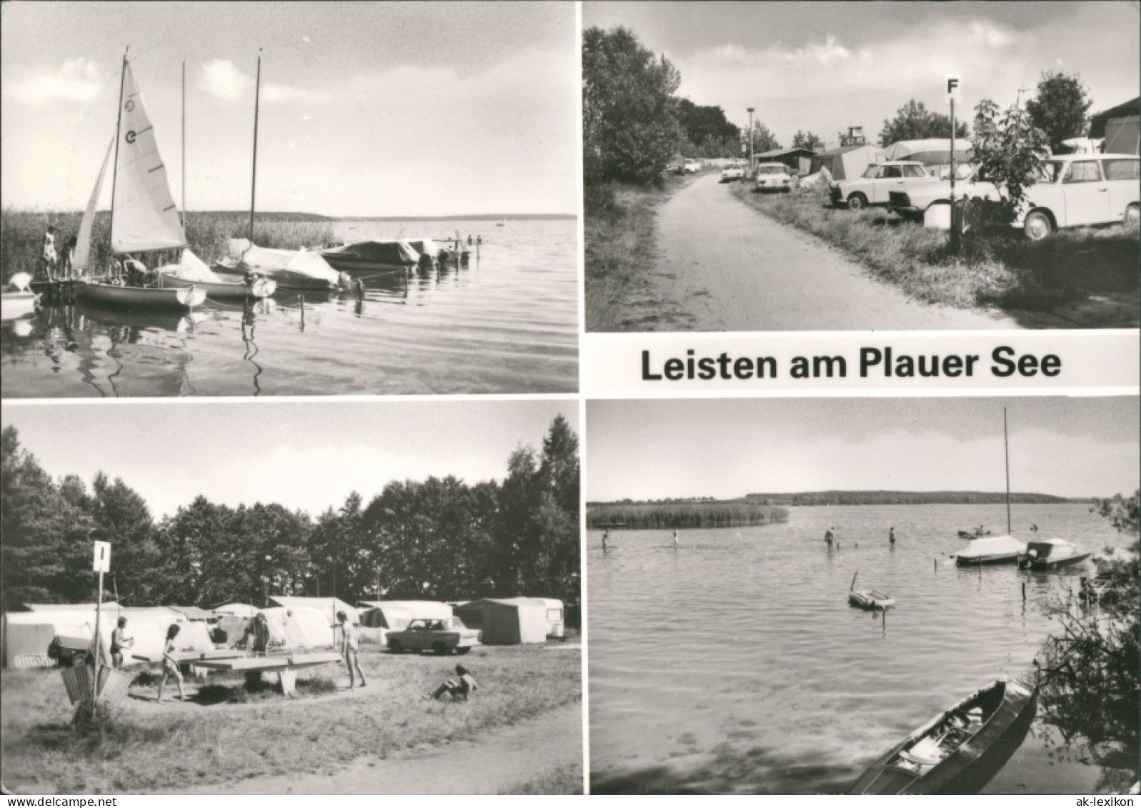 Karow-Krakow(am See) DDR Mehrbild-AK OT Leisten Plauer See Motive 1985 - Plau