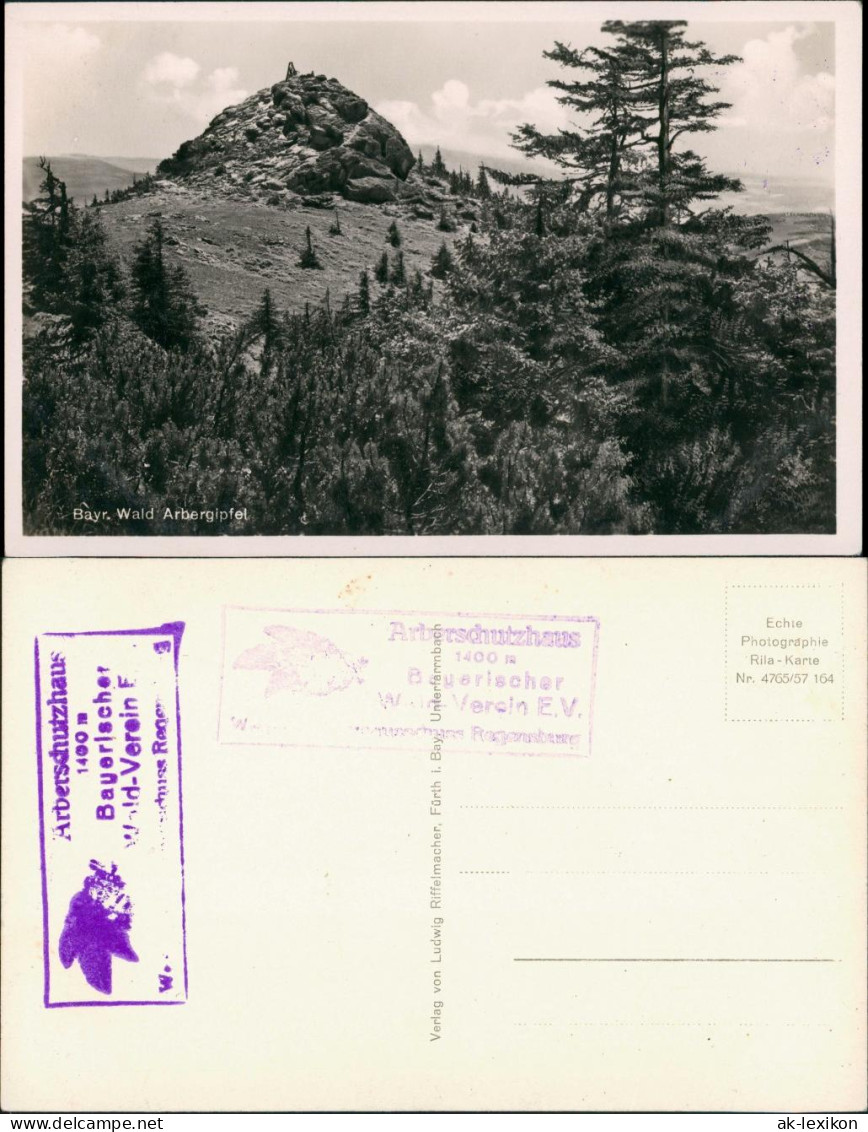 Bayerisch Eisenstein Großer Arber (Bayerischer Wald) Arbergipfel 1957 - Bodenmais