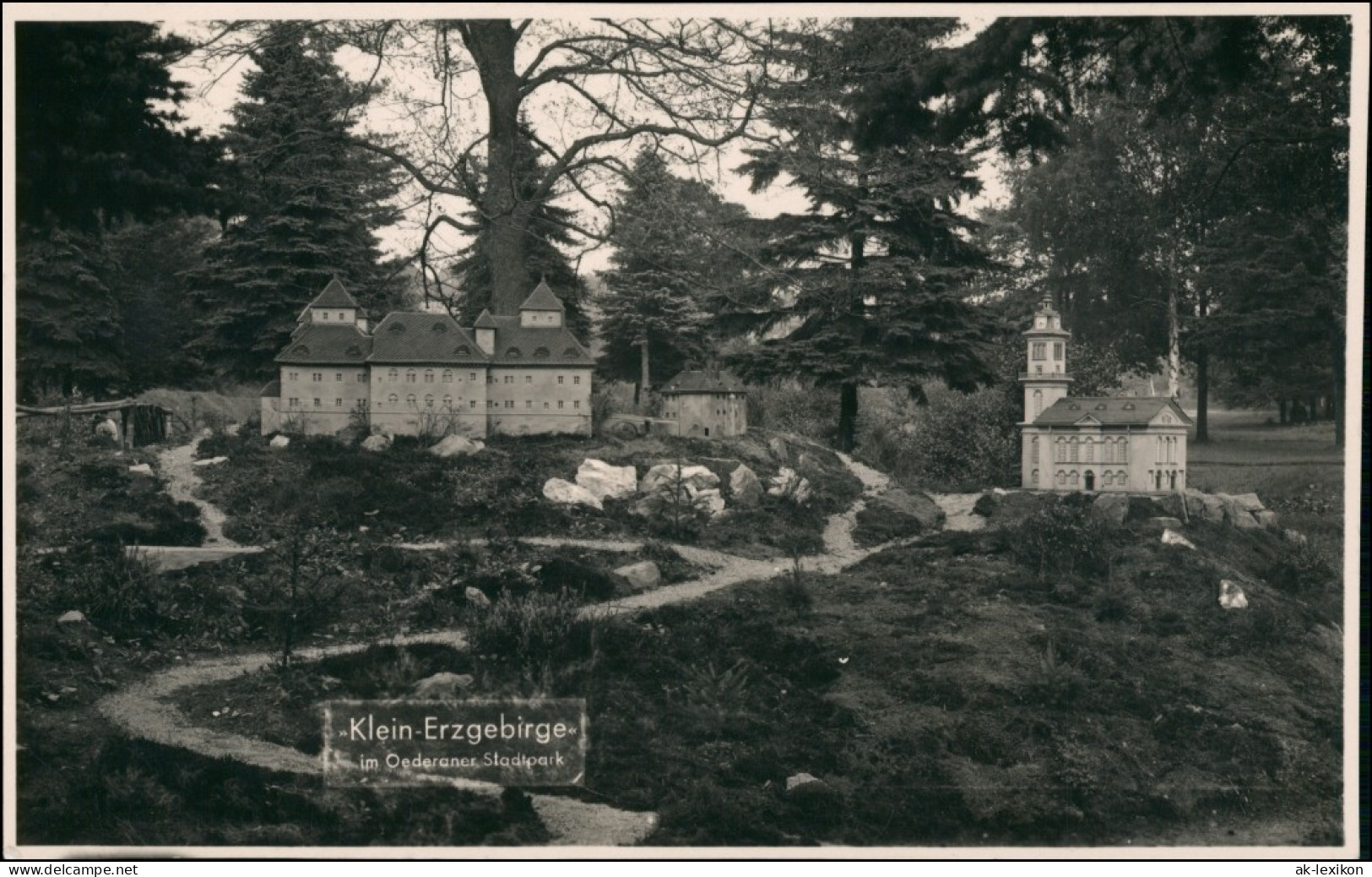 Ansichtskarte Oederan Miniaturpark Klein-Erzgebirge 1957 - Oederan