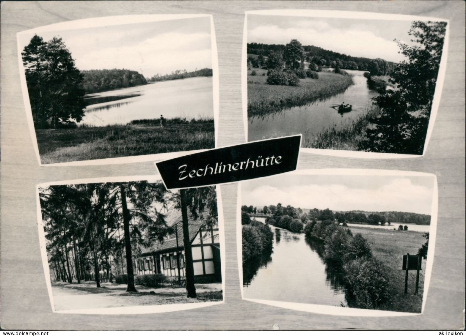 Zechlinerhütte/Mark-Rheinsberg Umlandansichten DDR Mehrbild-AK Mit 4 Fotos 1964 - Zechlinerhütte