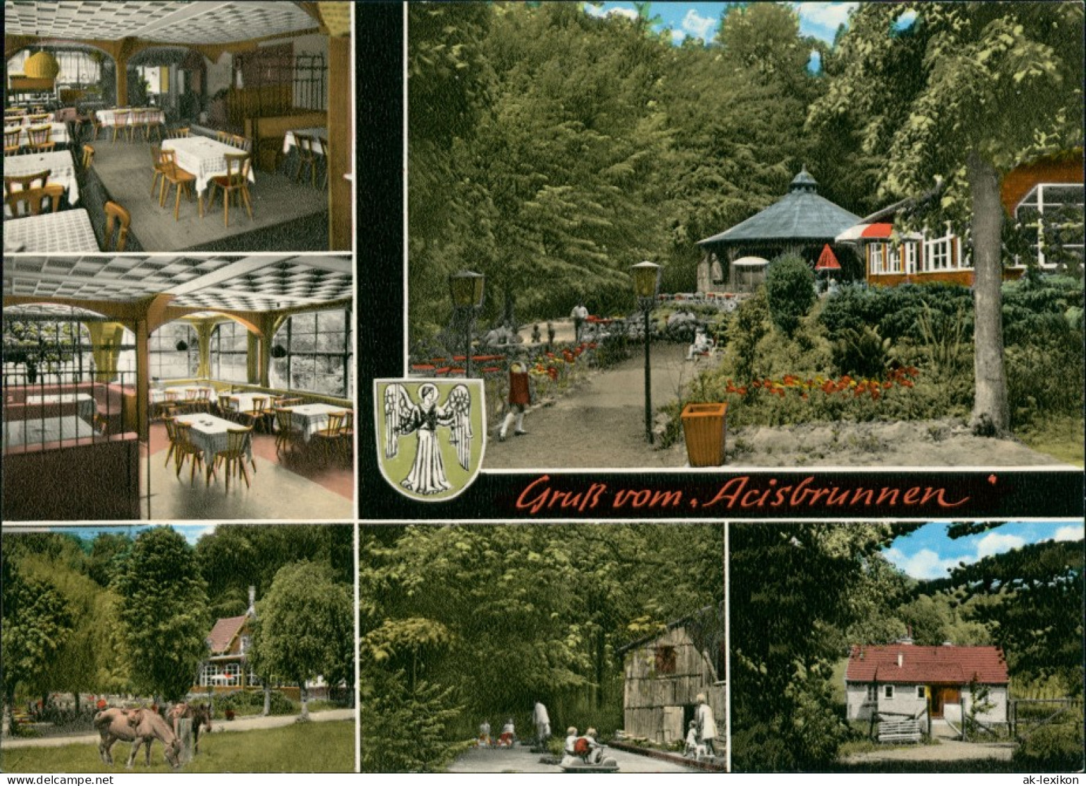 Schlüchtern (Bergwinkelstadt) Waldgaststätte U. Pension Acisbrunnen  1970 - Schluechtern