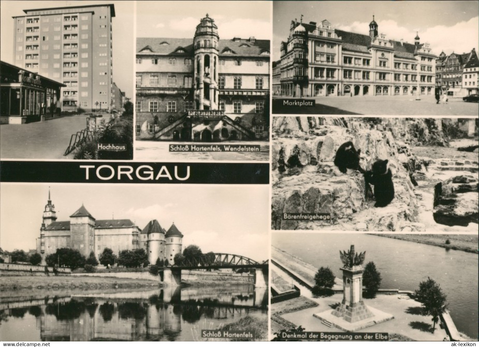 Ansichtskarte Torgau Hochhaus, Markt, Denkmal Der Begegnug 1969 - Torgau