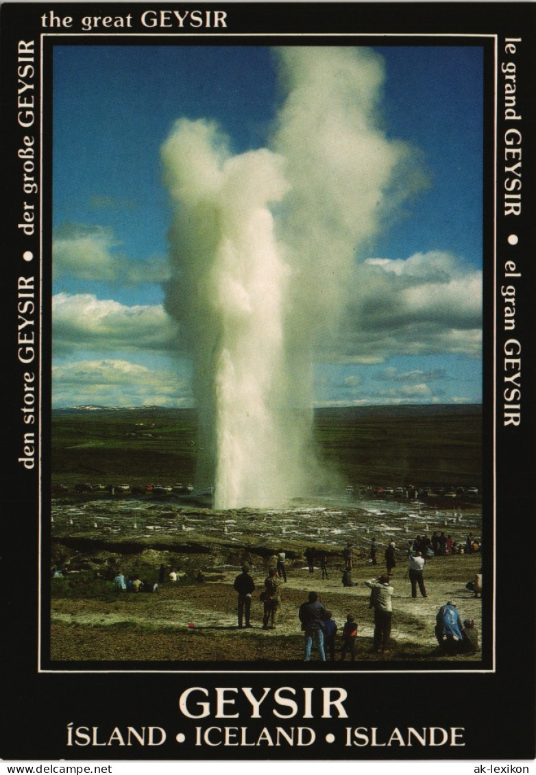 Island   Iceland Umlandansicht Mit Geysir Island Iceland Islande 1970 - Islande