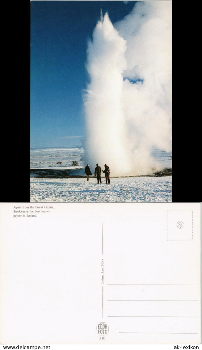 Island  Iceland Great Geysir, Strokkur, Iceland Island Landscape 1980 - Islande