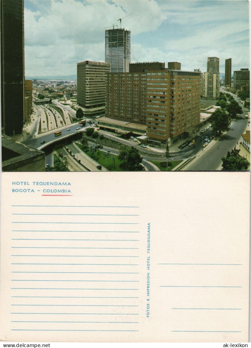 Postcard Bogota HOTEL TEQUENDAMA Stadt-Ansicht Kolumbien Colombia 1960 - Kolumbien