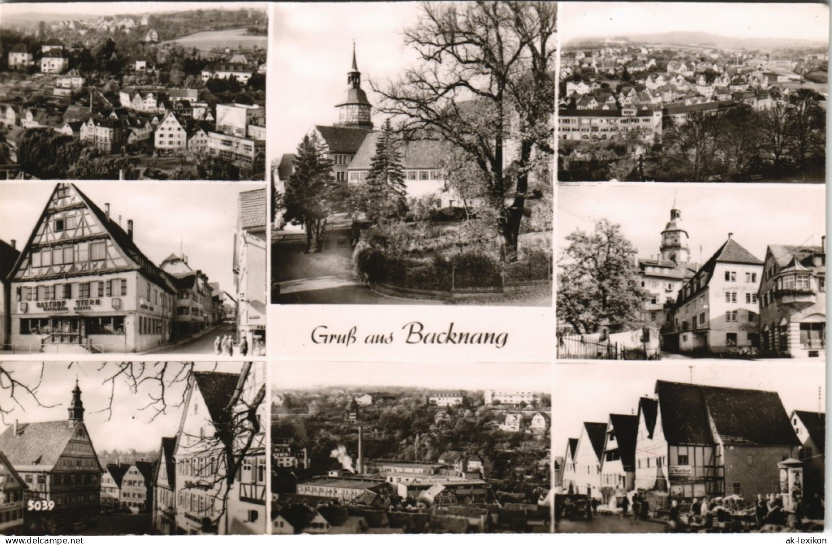 Ansichtskarte Backnang Straßen, Ansichten, Gaststätte 1962 - Backnang