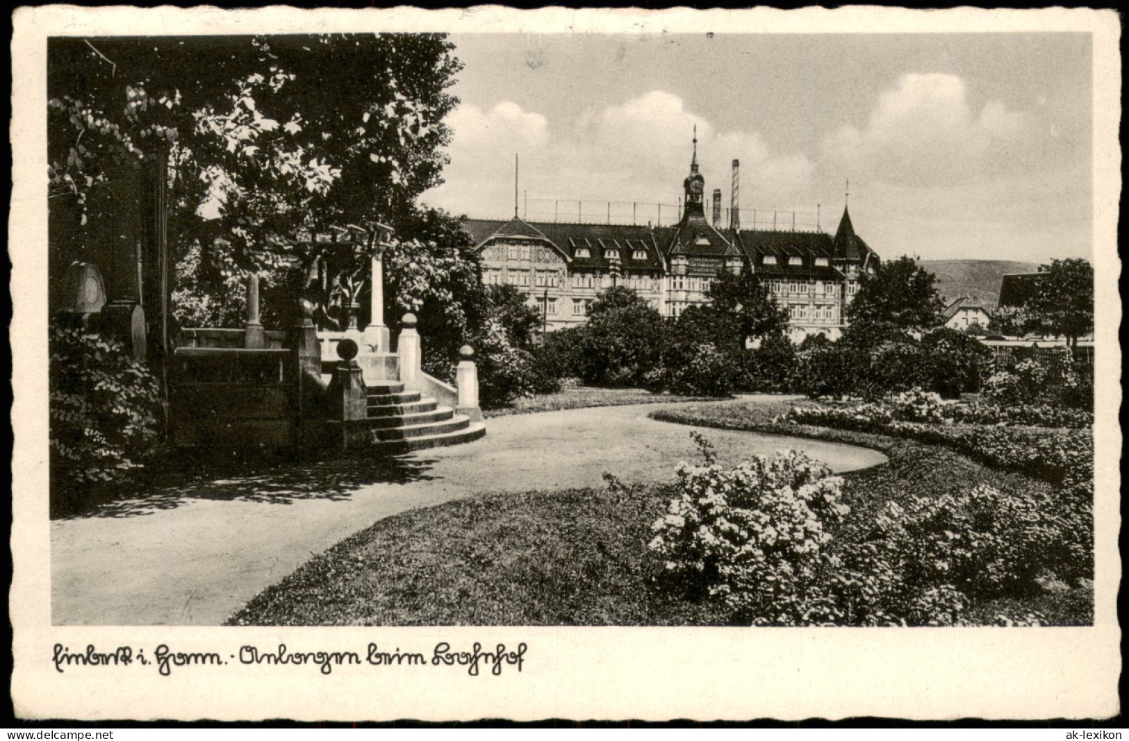 Ansichtskarte Einbeck Anlagen Beim Bahnhof 1949 - Einbeck