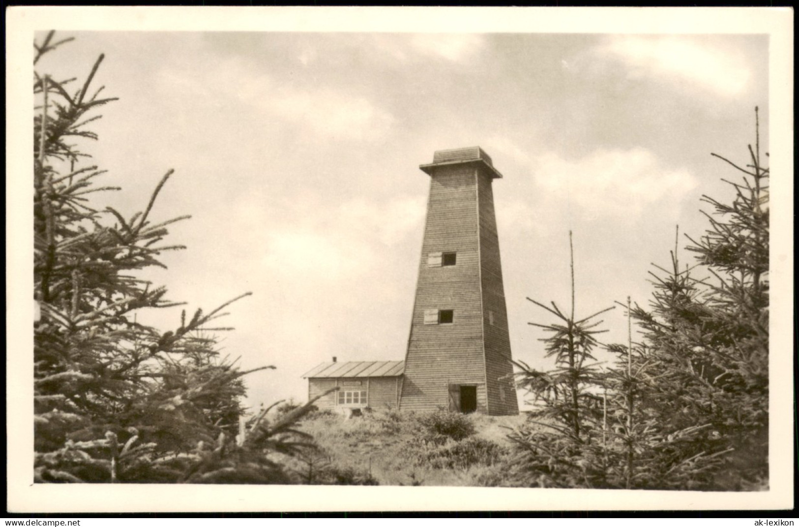 Ansichtskarte Masserberg Rennsteigwarte Zur DDR-Zeit 1958 - Masserberg