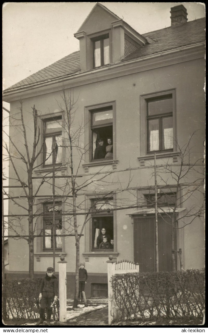 Ansichtskarte Radevormwald Stadthaus Und Familie 1914 Privatfoto - Radevormwald