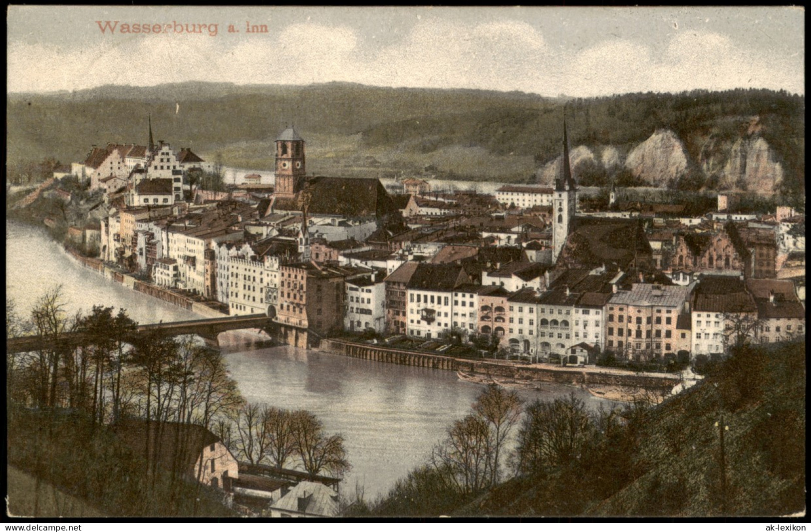 Ansichtskarte Wasserburg Am Inn Panorama-Ansicht 1907 - Wasserburg (Inn)