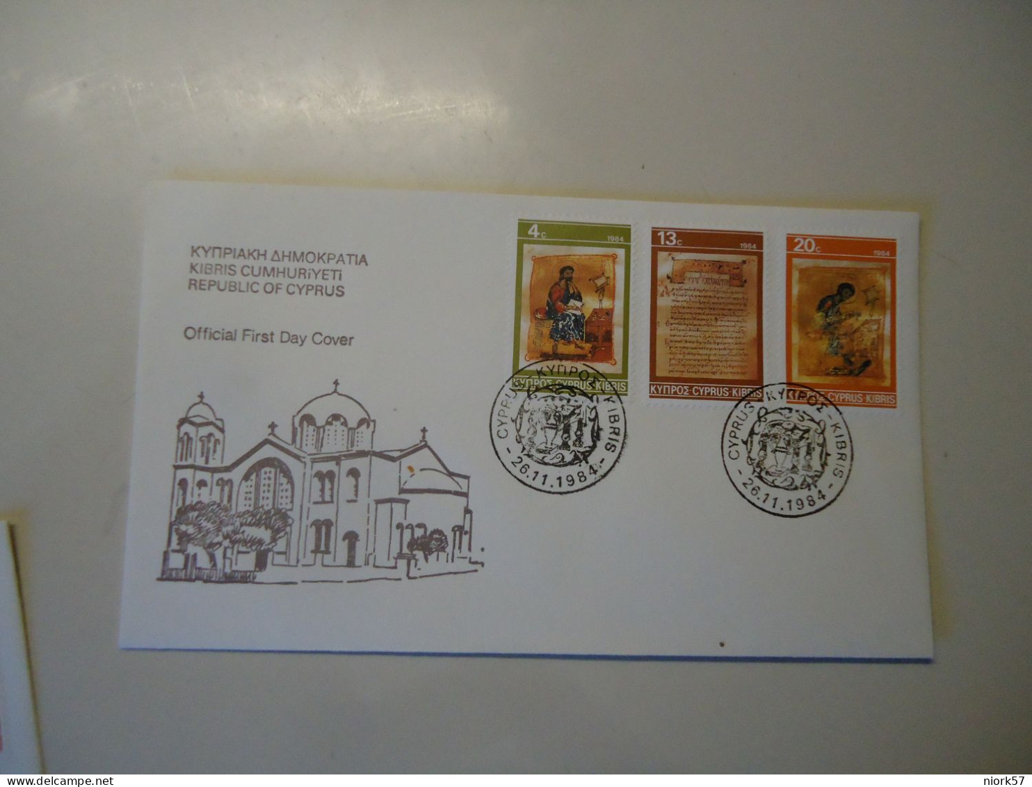 CYPRUS  FDC   CHRISTMAS  1984 - Cartas