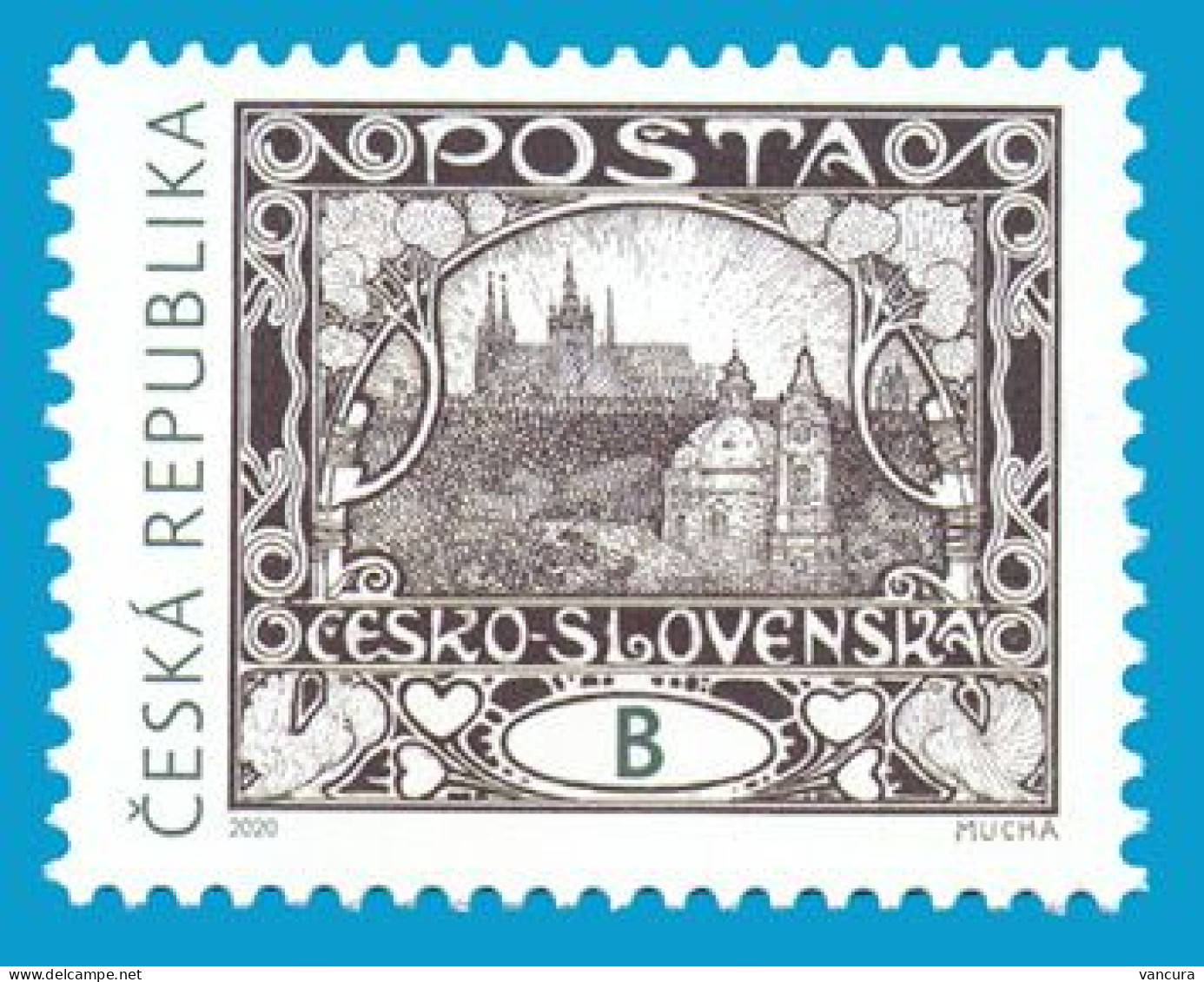 ** 1088 Czech Republic A. Mucha, Hradcany 2020 - Nuovi