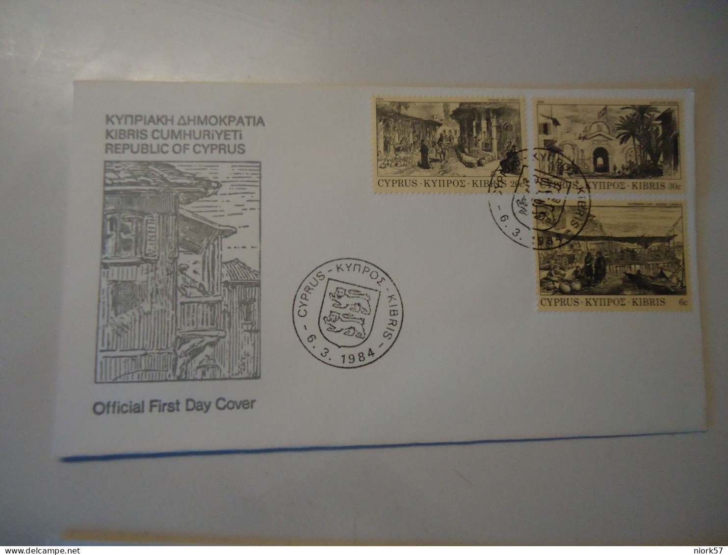 CYPRUS  FDC   1984 HISTORY - Lettres & Documents
