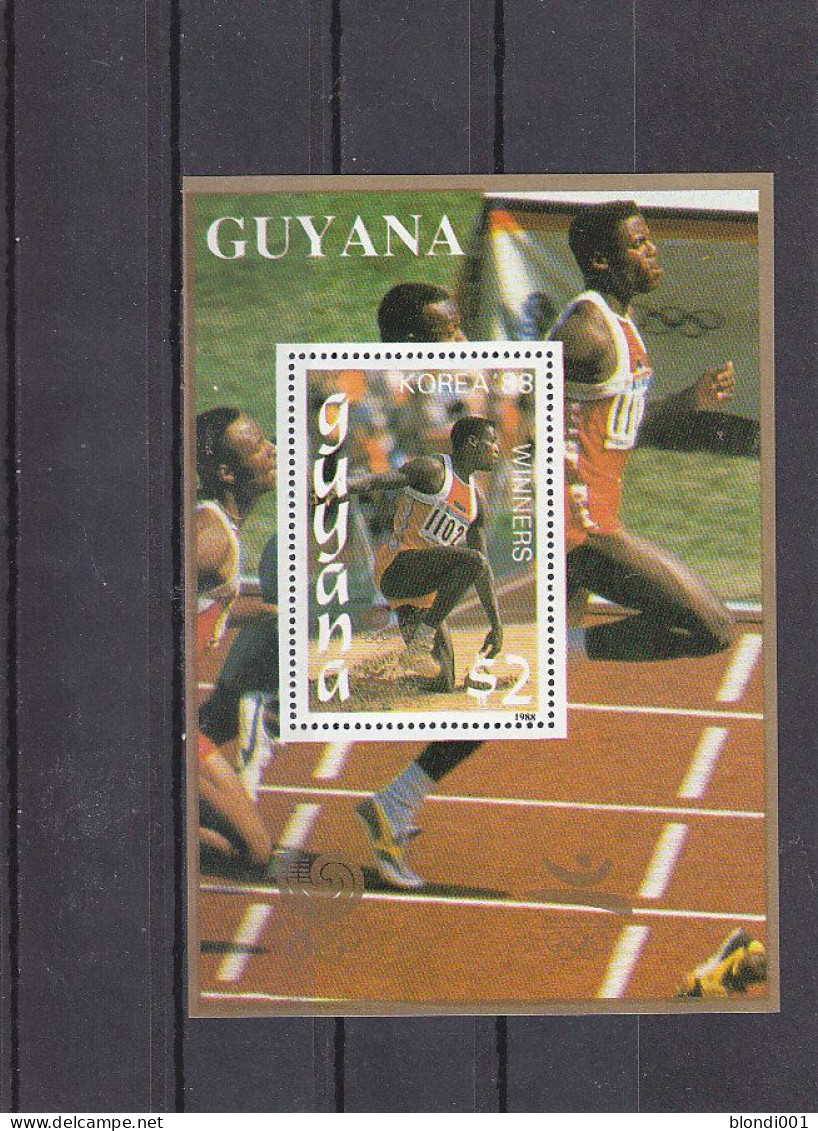 Olympics 1988 - Athletics - GUYANA - S/S MNH - Summer 1988: Seoul