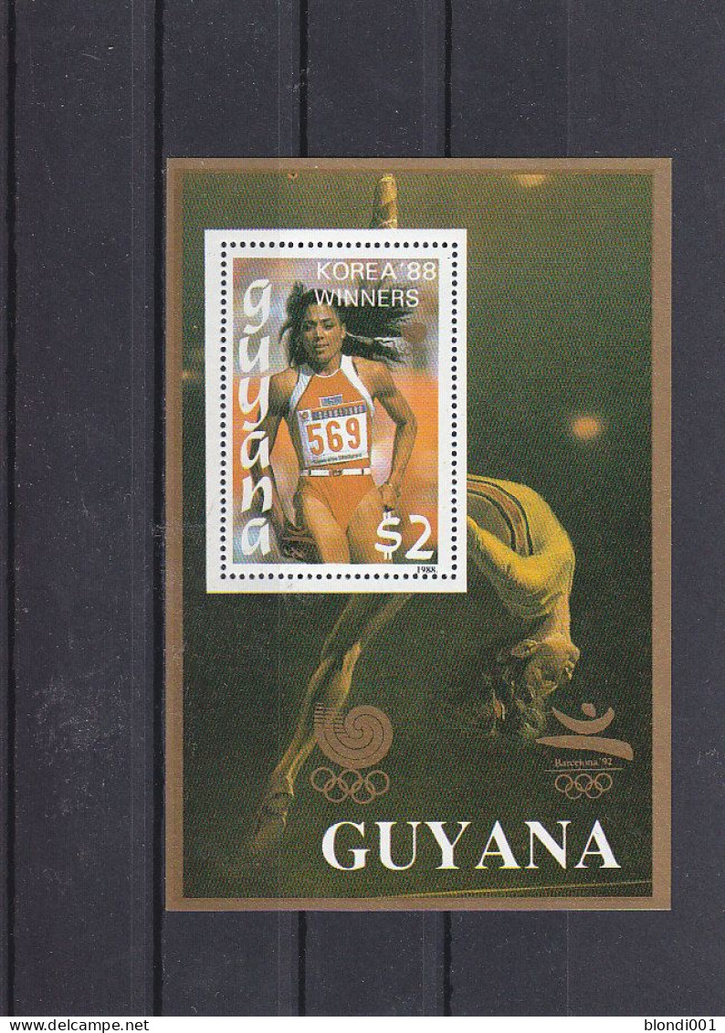 Olympics 1988 - Athletics - GUYANA - S/S MNH - Summer 1988: Seoul