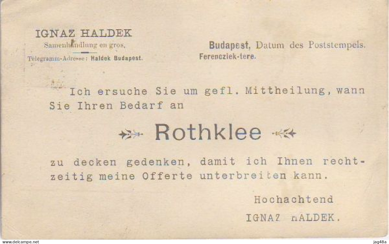 HUNGARY. 1893/Budapest, Advertising, PS Card/to Dresden. - Interi Postali