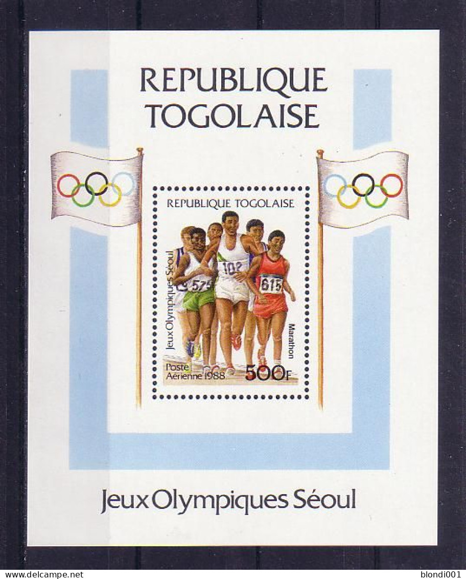 Olympics 1988 - Athletics - TOGO - S/S MNH - Summer 1988: Seoul