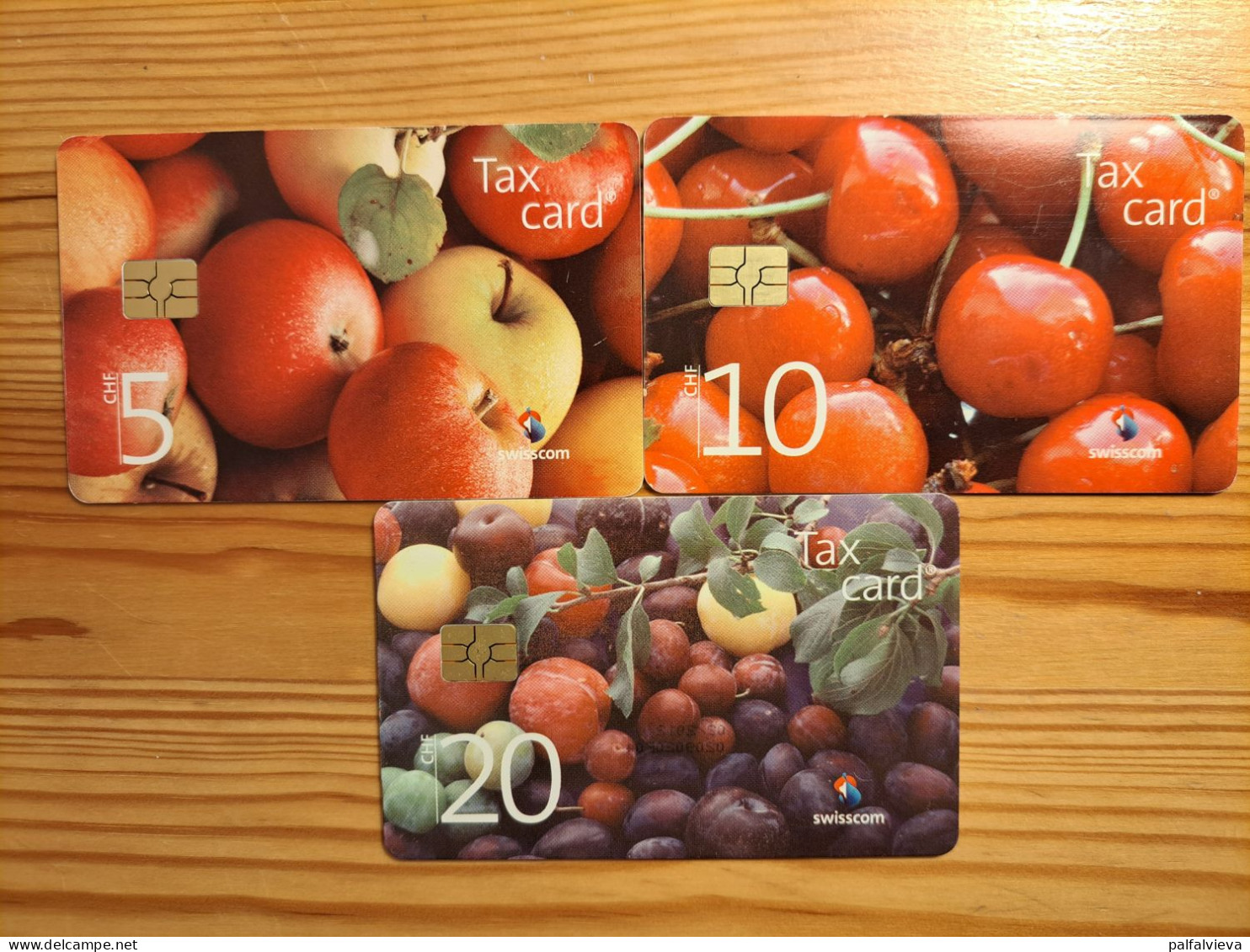 Phonecard Set Switzerland - Fruits - Suiza