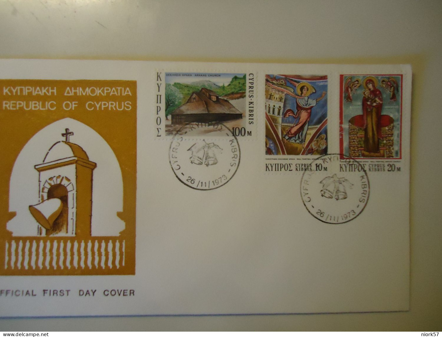 CYPRUS  FDC CHRISTMAS   1973 - Lettres & Documents