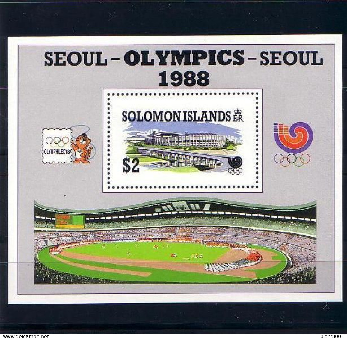 Olympics 1988 - Stadion - SOLOMON ISLANDS - S/S MNH - Estate 1988: Seul