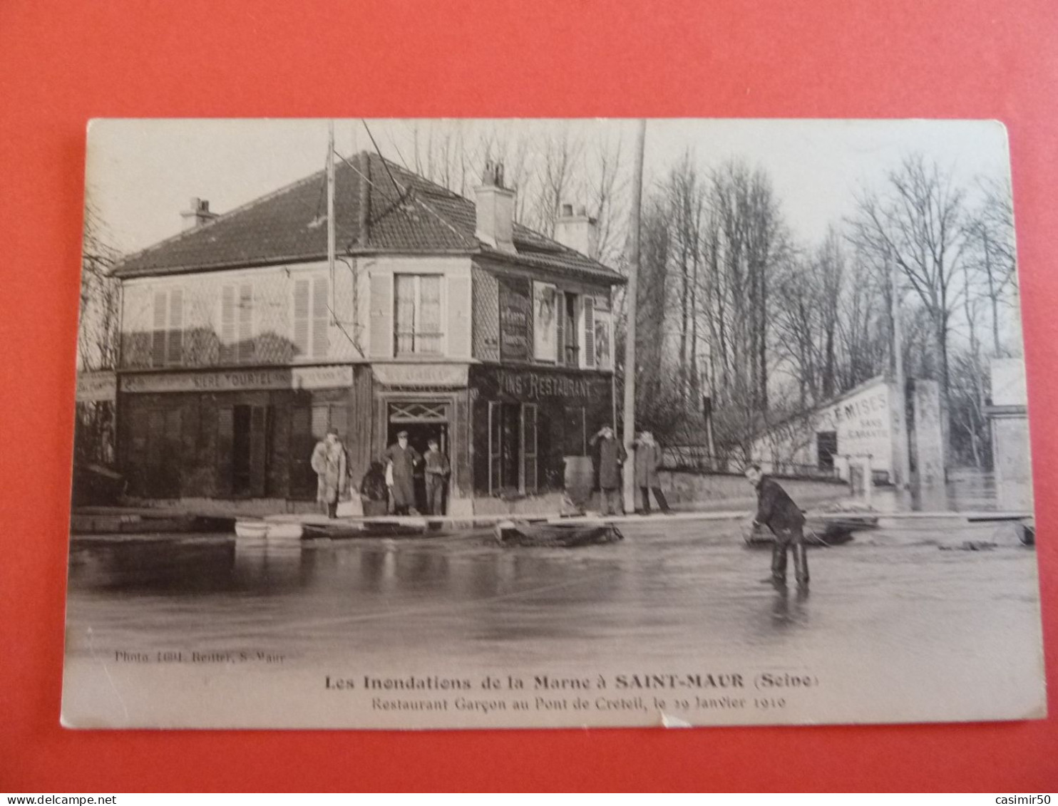 SAINT MAUR   LES INONDATIONS DE LA  MARNE RESTAURANT GARCON - Saint Maur Des Fosses