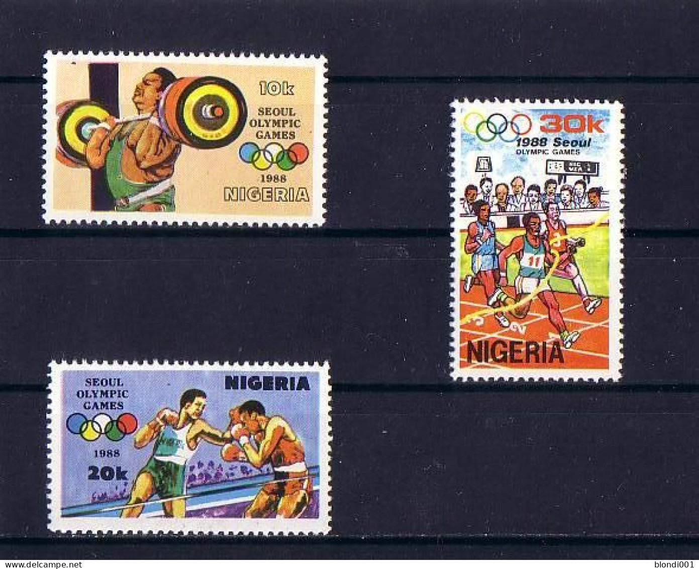 Olympics 1988 - Boxing - NIGERIA - Set MNH - Summer 1988: Seoul