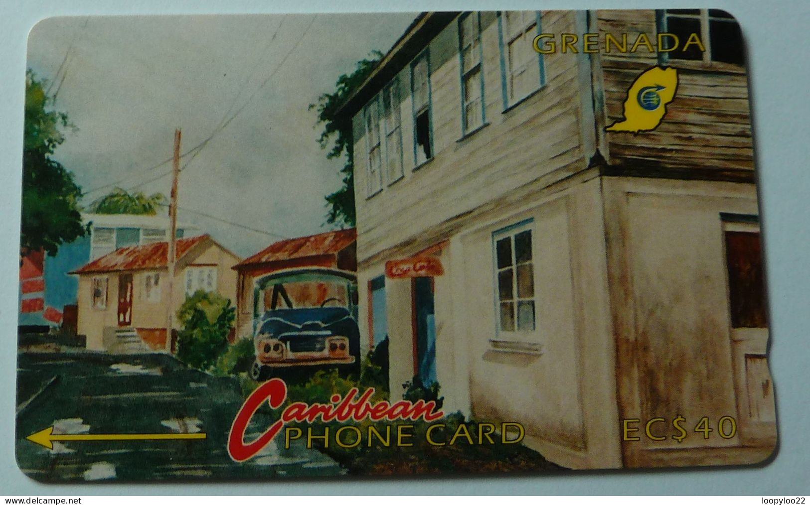 GRENADA - GRE-4D - GPT - 4CGRD - $40 - Street Scene Gouvyave - Mint - Grenada