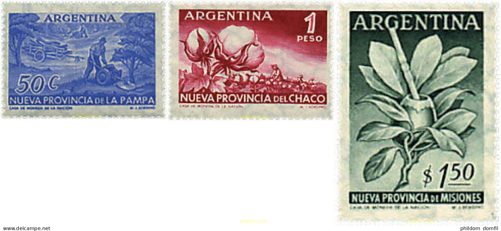 725954 HINGED ARGENTINA 1956 NUEVA PROVINCIA DE LA PAMPA - Ungebraucht