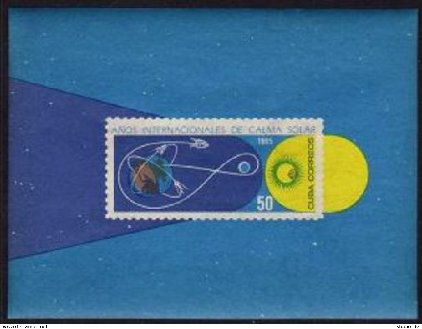 Cuba 958-963,963a,MNH.Michel 1020-1025,Bl.26. Quiet Sun Year-1964,Space. - Neufs