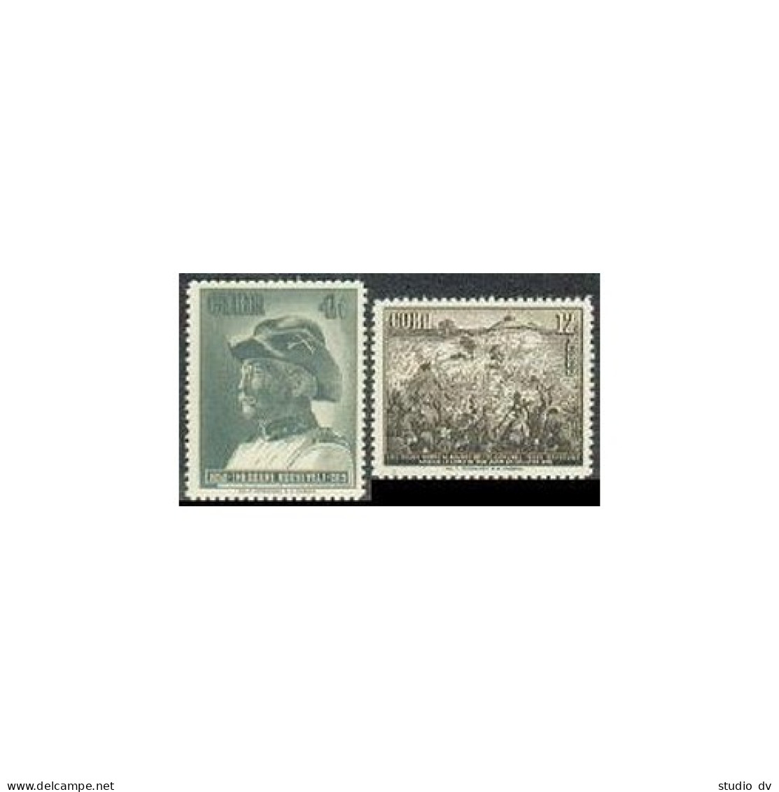 Cuba 610,C192, MNH. Mi 609-610 Theodore Roosevelt-100, 1958. Battle Of San Juan. - Nuovi