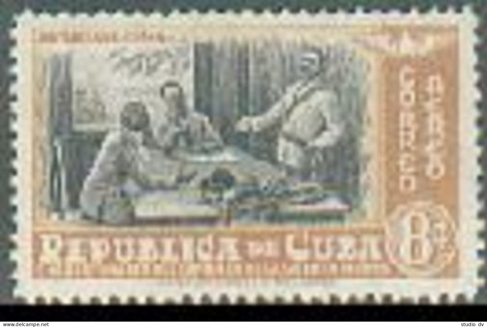 Cuba C38, Hinged. Air Post 1948. Conference La Mejorana: Meceo, Gomez, Marti. - Nuevos