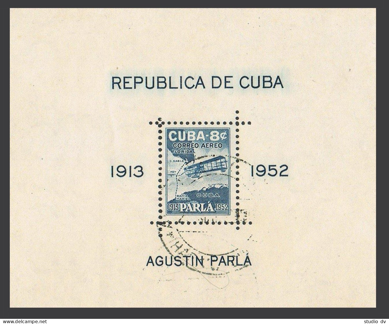 Cuba C61a-C62a,C61b-C62b,used.Michel B.11-14. Flight Of Augustin Parla-30.1952. - Nuevos