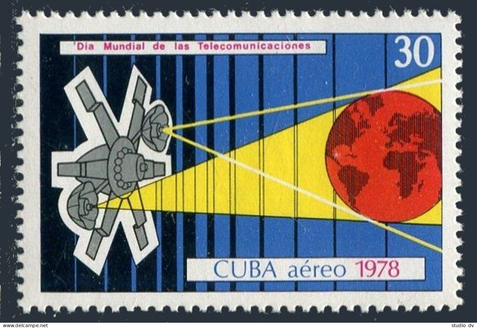 Cuba C283, MNH. Michel 2300. World Telecommunications Day 1978. Satellite. - Unused Stamps
