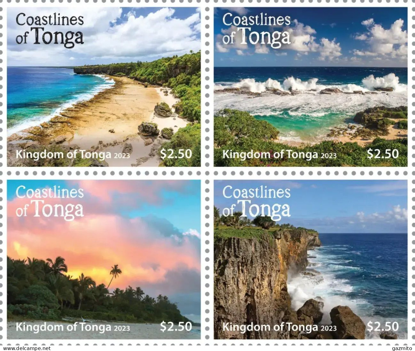 Tonga 2023, Coastlines, 4val - Natur