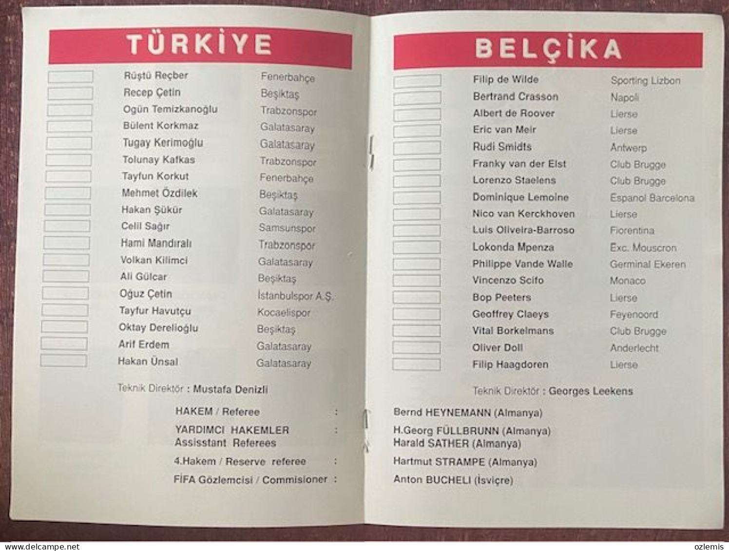 TURKEY - BELGIUM ,WORLD  CUP  ,MATCH , SCHEDULE ,1998 - Tickets D'entrée