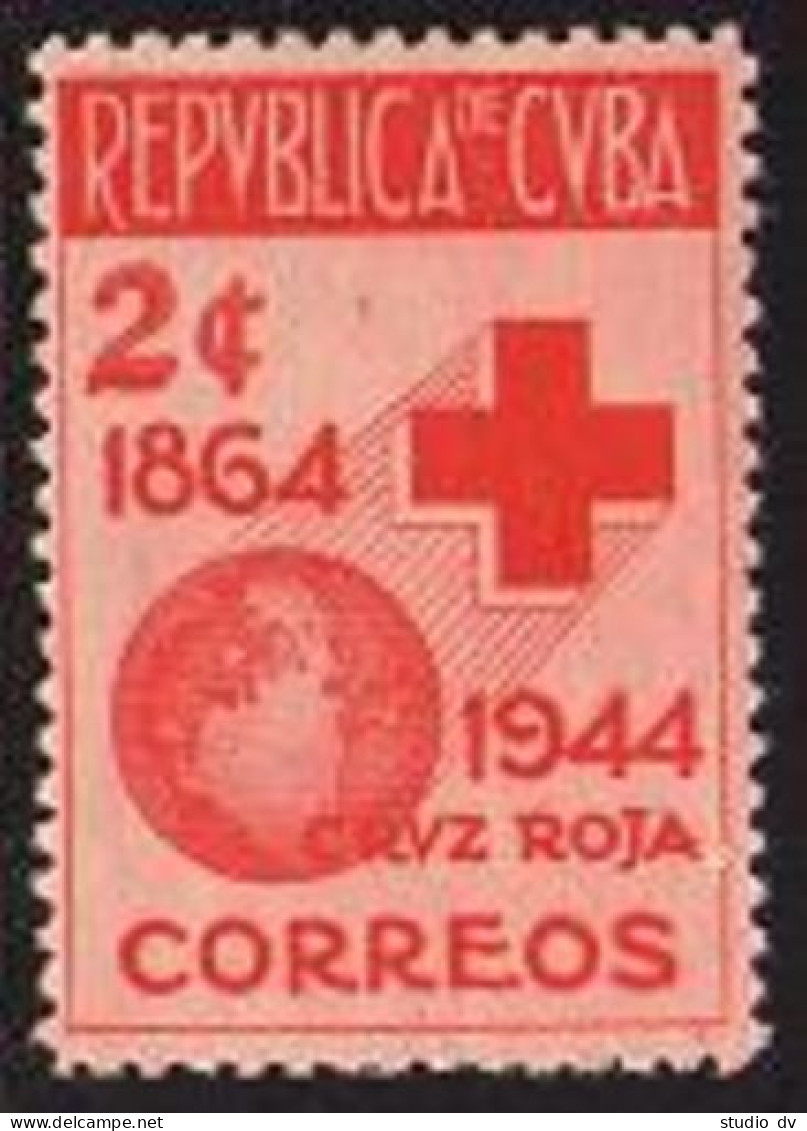 Cuba 404, Hinged. Michel 207. Red Cross 80th Ann. 1946. Globe. - Nuovi