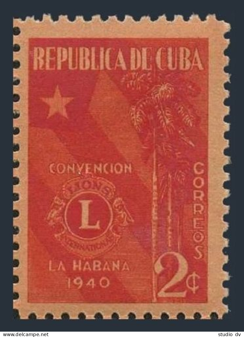 Cuba 363, MNH. Michel 166. Lions International Convention, 1940. Flag, Palm. - Nuevos