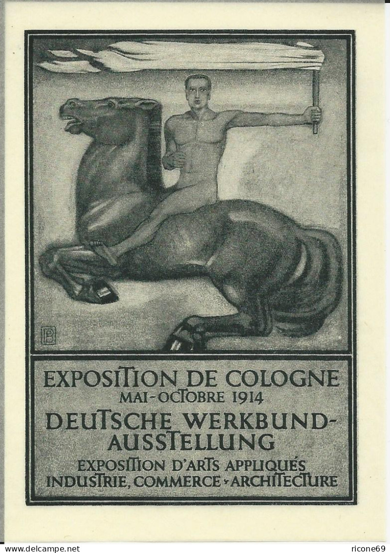 Köln 1914, Deutsche Werkbund-Ausstellung, Kunstdruck Auf Pergaminpapier - Musées