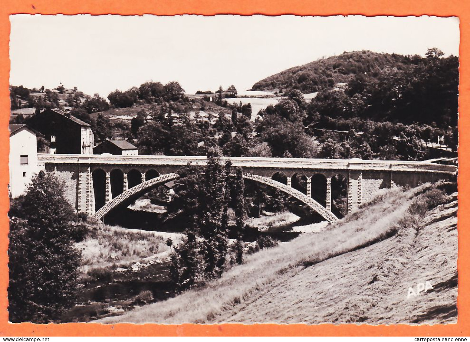 03368 ● LA SALVETAT-sur-AGOUT 34-Hérault Le Nouveau Pont Et Vallée 1940s Photo-Bromure 16x11,5cm APA-POUX N°6  - La Salvetat