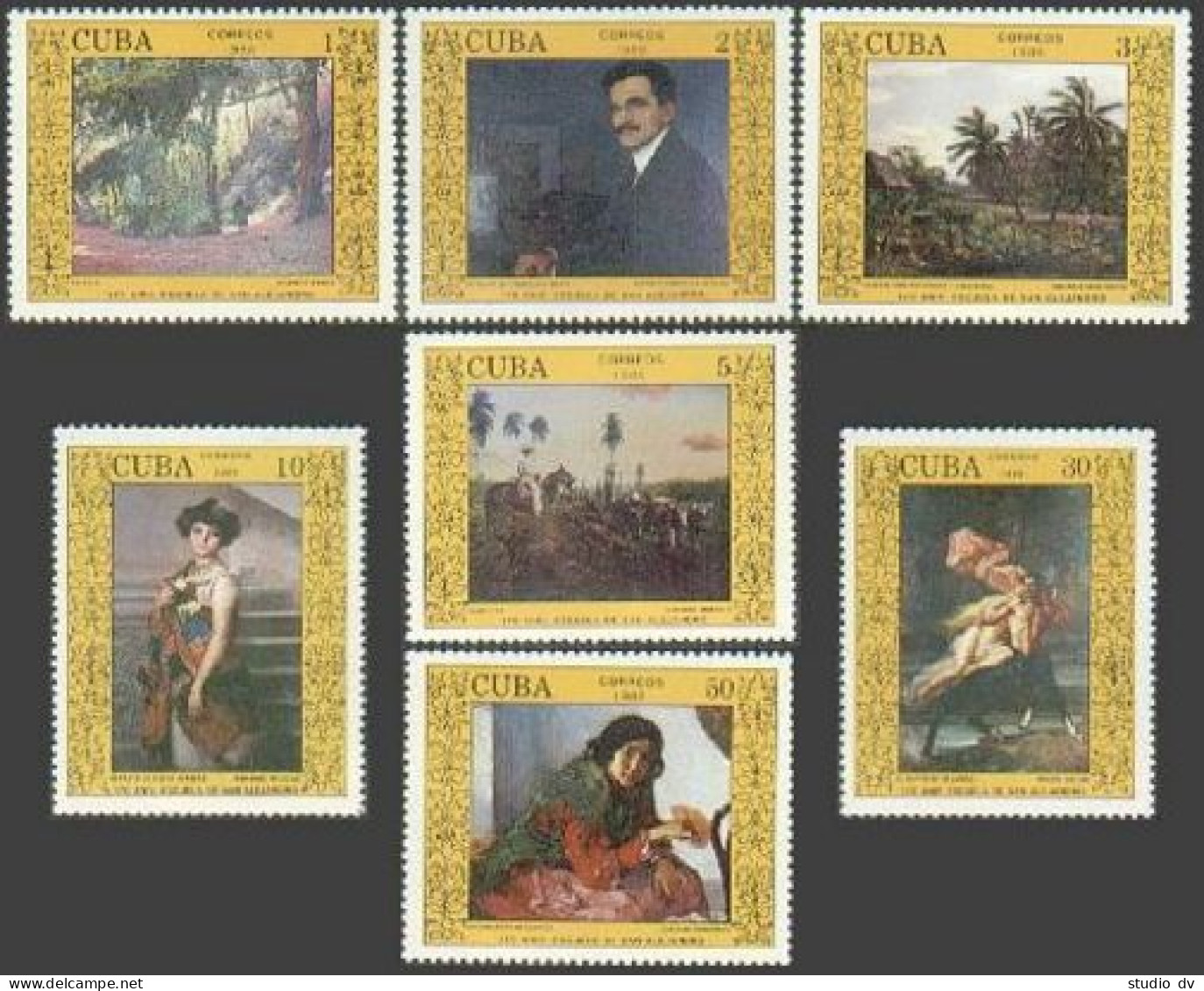 Cuba 2994-2999, MNH. Mi 3149-3155. San Alejandro Art School, 170th Ann. 1988. - Ongebruikt