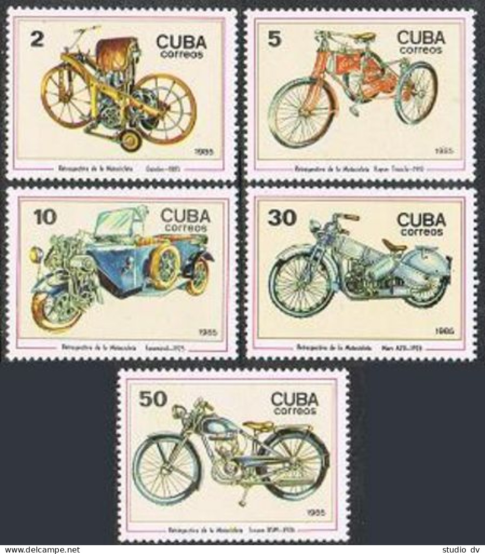 Cuba 2800-2804, MNH. Michel 2954-2958. Motorcycle, Centenary, 1985. - Ongebruikt